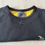 Koszulka czarna, haft kurvinox żółty