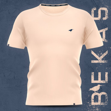 Koszulka brzoskwiniowa – haft granatowy Bekas