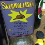 4 Etykiety samoprzylepne na butelkę - Skurwolańska, Ojczysta