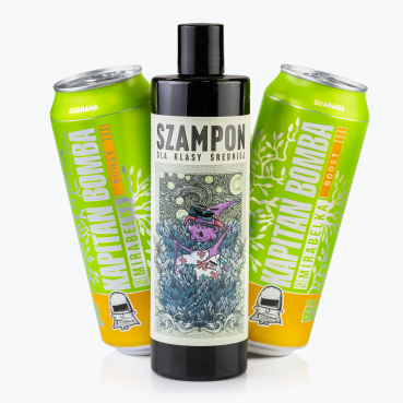 Szampon i żel 2w1 – dla klasy średniej + 2 energetyki