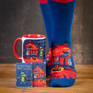 Zestaw prezentowy Solnik | Skarpety idealne na prezent + kubek i 2 magnesy