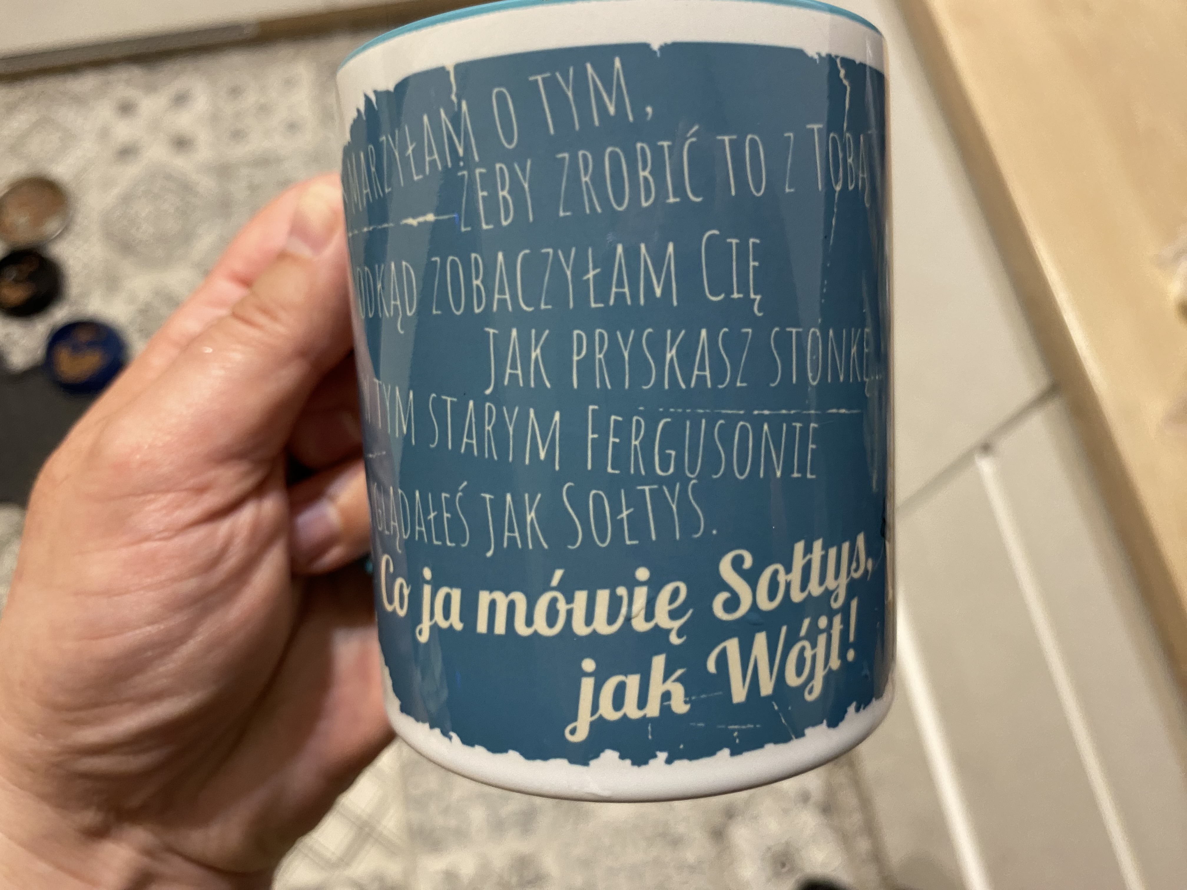 Zestaw kubek i skarpetki – W tym starym Fergusonie, wyglądałeś jak wójt