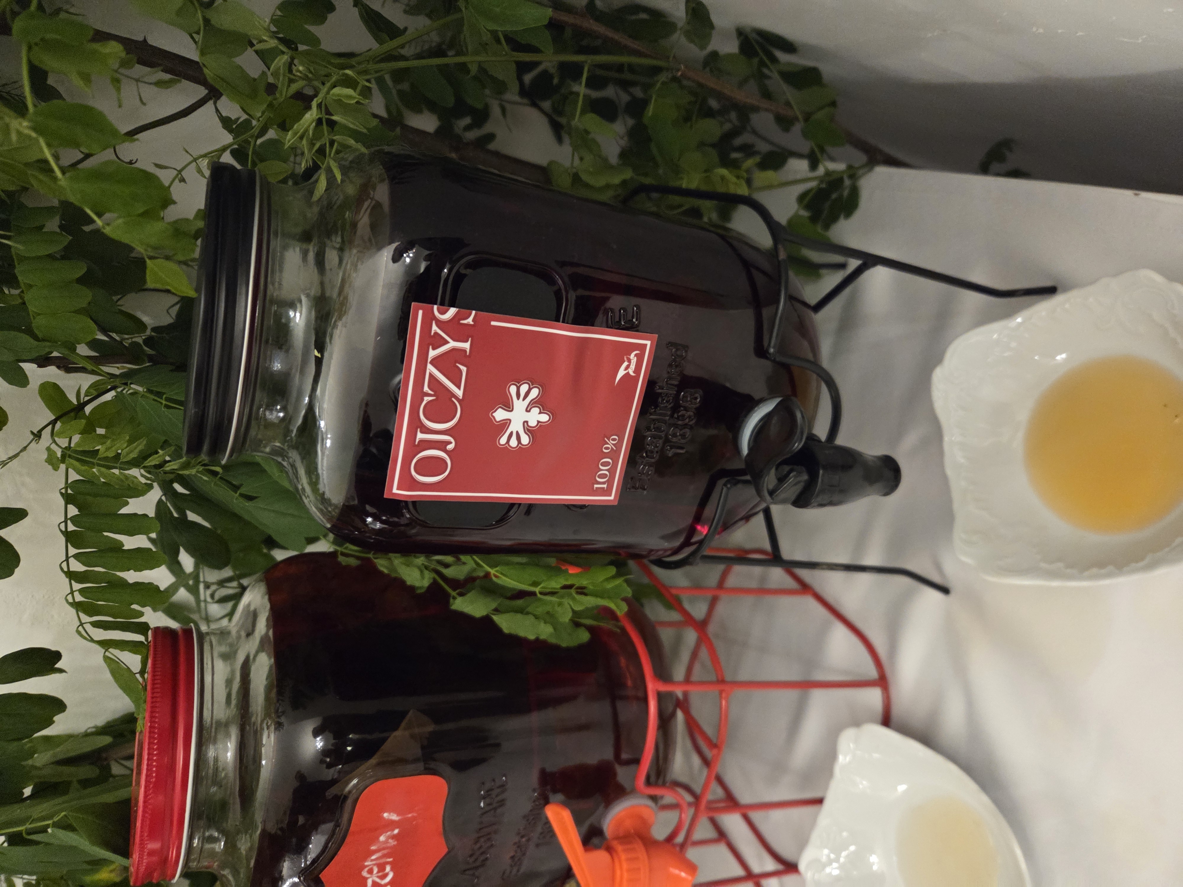 4 Etykiety samoprzylepne na butelkę - Skurwolańska, Ojczysta