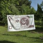 Bardzo duży koc plażowy | Jachaś | za wycieraczką jest dycha 100x180cm