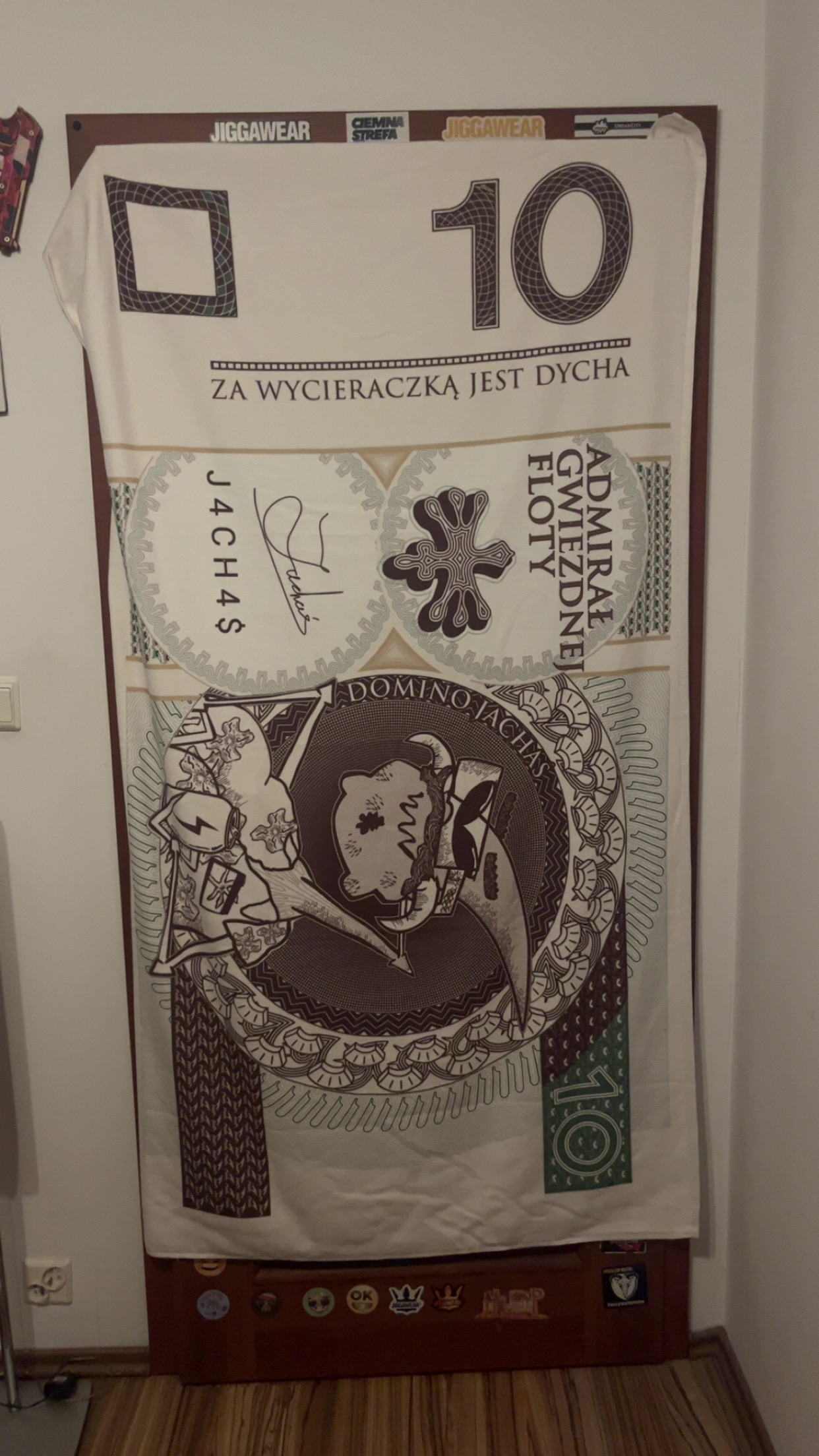 Bardzo duży koc plażowy | Jachaś | za wycieraczką jest dycha 100x180cm
