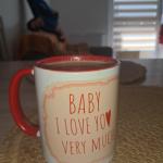 Zestaw kubek i skarpetki – Baby I love you very much