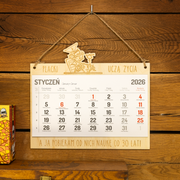 Kalendarz 2026 – Jachaś – Placki uczą życia