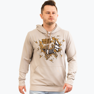 Bluza beżowa – Łecina – dwa kabelki